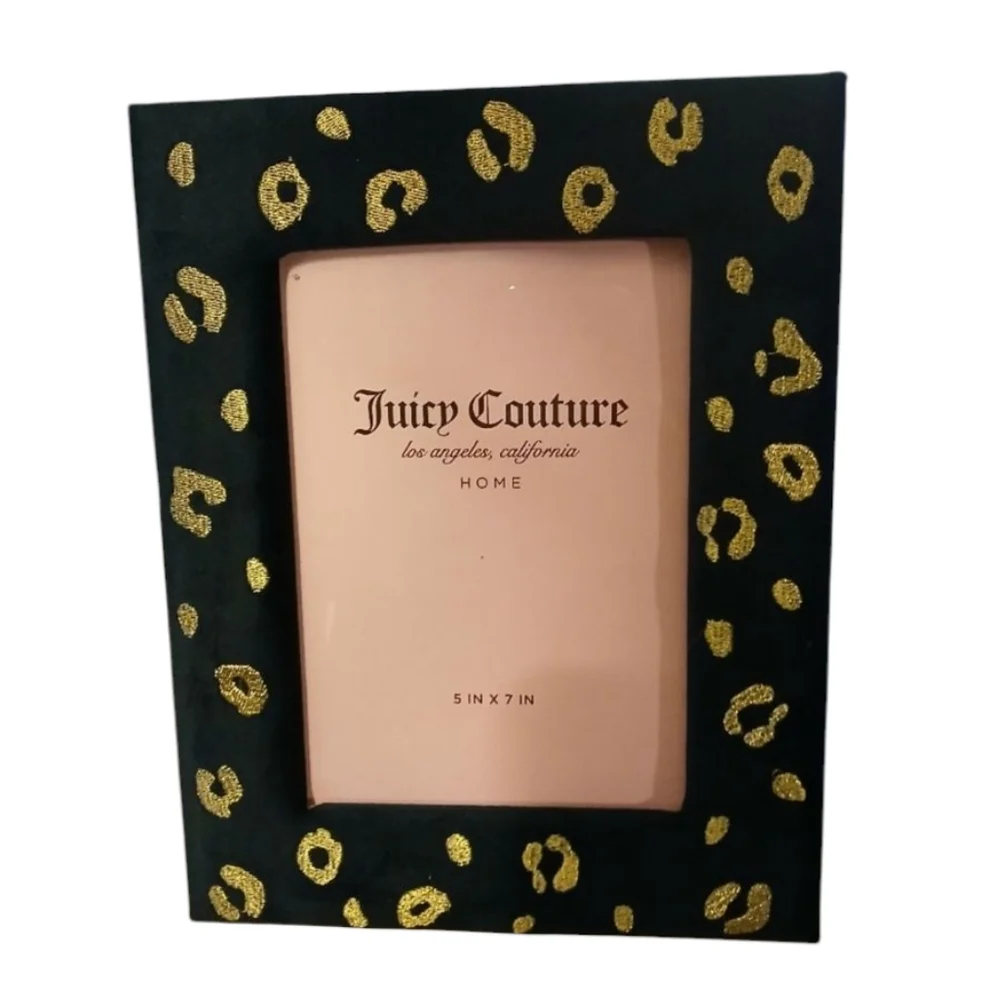 Juicy Couture Animal Print Faux Suede Photo Frame - 5x7